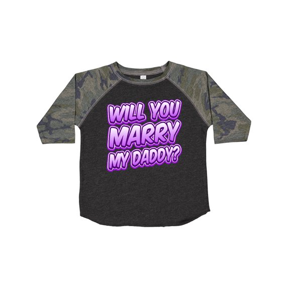 Inktastic Will You Marry My Daddy (purple) Boys or Girls Toddler T-Shirt
