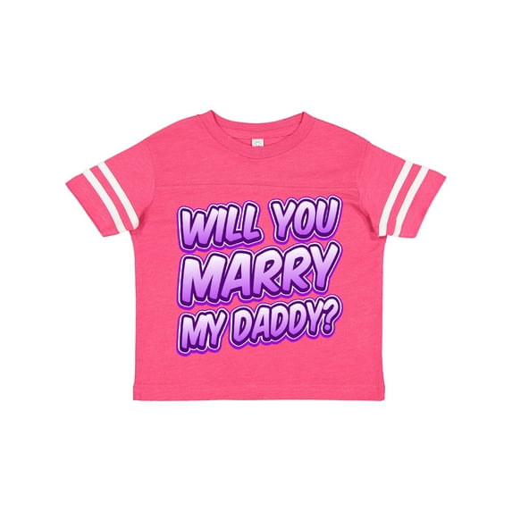 Inktastic Will You Marry My Daddy (purple) Boys or Girls Toddler T-Shirt
