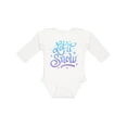 thumbnail image 1 of Inktastic Winter Let It Snow Lettering in Blue with Snowflakes Boys or Girls Long Sleeve Baby Bodysuit, 1 of 5
