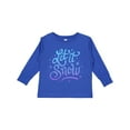 thumbnail image 1 of Inktastic Winter Let It Snow Lettering in Blue with Snowflakes Boys or Girls Long Sleeve Toddler T-Shirt, 1 of 5