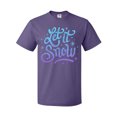 thumbnail image 1 of Inktastic Winter Let It Snow Lettering in Blue with Snowflakes T-Shirt, 1 of 5