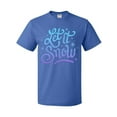 thumbnail image 1 of Inktastic Winter Let It Snow Lettering in Blue with Snowflakes T-Shirt, 1 of 5