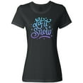 thumbnail image 1 of Inktastic Winter Let It Snow Lettering in Blue with Snowflakes Women's T-Shirt, 1 of 5