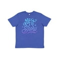 thumbnail image 1 of Inktastic Winter Let It Snow Lettering in Blue with Snowflakes Youth T-Shirt, 1 of 5