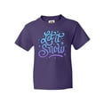thumbnail image 1 of Inktastic Winter Let It Snow Lettering in Blue with Snowflakes Youth T-Shirt, 1 of 5