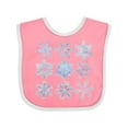 thumbnail image 1 of Inktastic Winter Snowflakes Boys or Girls Baby Bib, 1 of 4