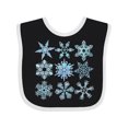 thumbnail image 1 of Inktastic Winter Snowflakes Boys or Girls Baby Bib, 1 of 4