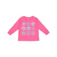 thumbnail image 1 of Inktastic Winter Snowflakes Boys or Girls Long Sleeve Toddler T-Shirt, 1 of 5
