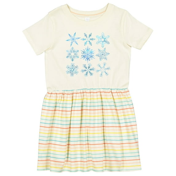 Inktastic Winter Snowflakes Girls Toddler Dress