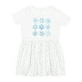 thumbnail image 1 of Inktastic Winter Snowflakes Girls Toddler Dress, 1 of 5
