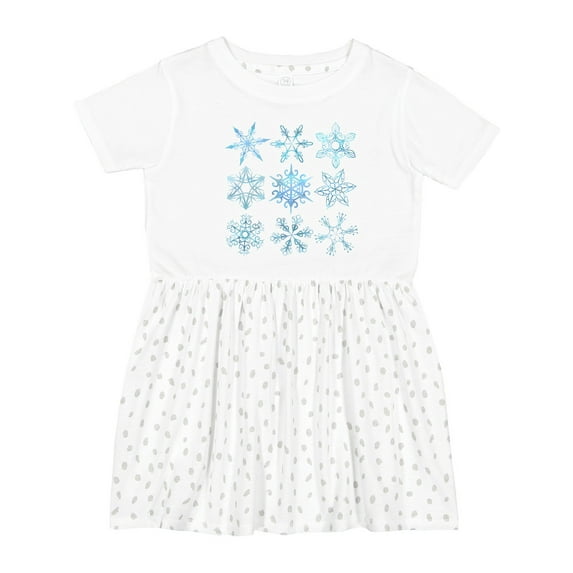 Inktastic Winter Snowflakes Girls Toddler Dress
