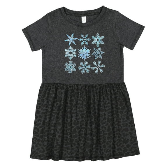 Inktastic Winter Snowflakes Girls Toddler Dress