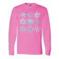 thumbnail image 1 of Inktastic Winter Snowflakes Long Sleeve T-Shirt, 1 of 5