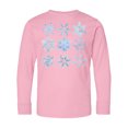 thumbnail image 1 of Inktastic Winter Snowflakes Long Sleeve Youth T-Shirt, 1 of 5