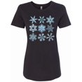 thumbnail image 1 of Inktastic Winter Snowflakes Women's T-Shirt, 1 of 5