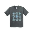 thumbnail image 1 of Inktastic Winter Snowflakes Youth T-Shirt, 1 of 5
