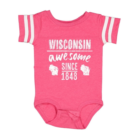Inktastic Wisconsin Awesome Since 1848 Boys or Girls Baby Bodysuit