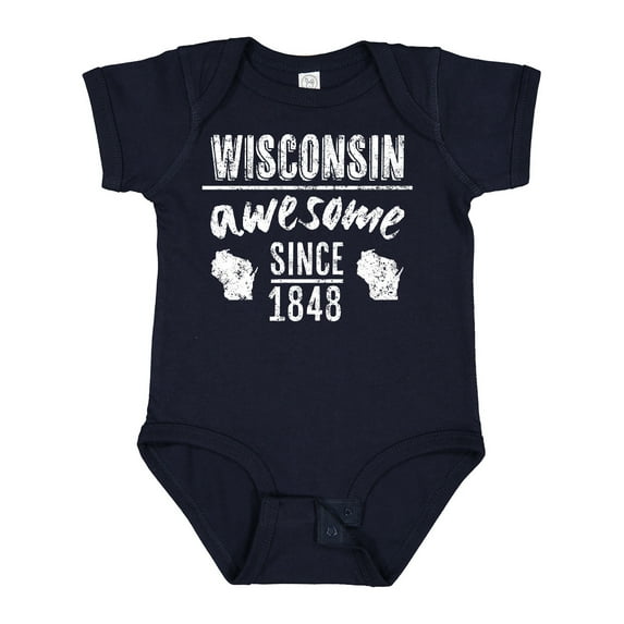 Inktastic Wisconsin Awesome Since 1848 Boys or Girls Baby Bodysuit