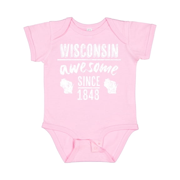 Inktastic Wisconsin Awesome Since 1848 Boys or Girls Baby Bodysuit