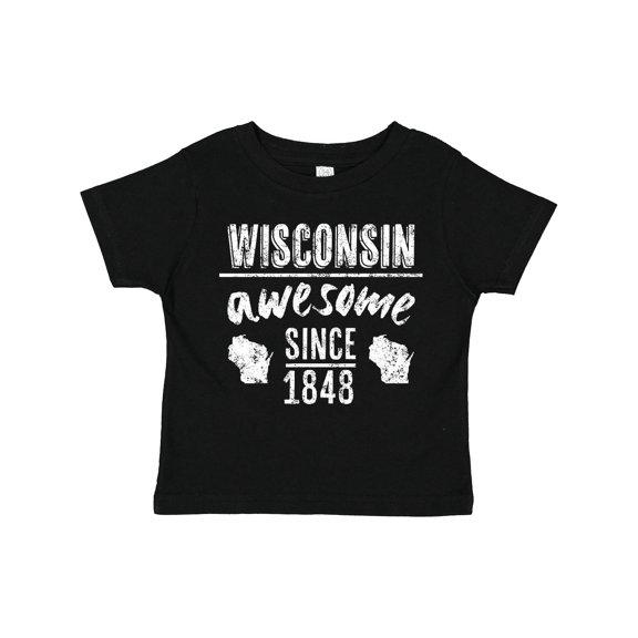 Inktastic Wisconsin Awesome Since 1848 Boys or Girls Toddler T-Shirt