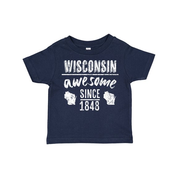 Inktastic Wisconsin Awesome Since 1848 Boys or Girls Toddler T-Shirt