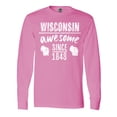 thumbnail image 1 of Inktastic Wisconsin Awesome Since 1848 Long Sleeve T-Shirt, 1 of 5