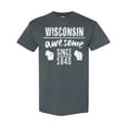 thumbnail image 1 of Inktastic Wisconsin Awesome Since 1848 T-Shirt, 1 of 5