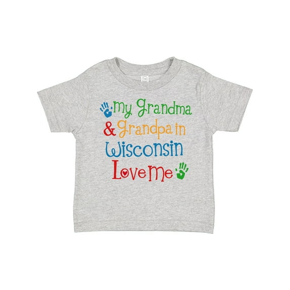 Inktastic Wisconsin Grandma Loves Me Boys or Girls Toddler T-Shirt