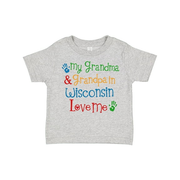 Inktastic Wisconsin Grandma Loves Me Boys or Girls Toddler T-Shirt