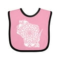 thumbnail image 1 of Inktastic Wisconsin Silhouette Mandala Boys or Girls Baby Bib, 1 of 4
