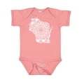thumbnail image 1 of Inktastic Wisconsin Silhouette Mandala Boys or Girls Baby Bodysuit, 1 of 5