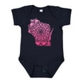 thumbnail image 1 of Inktastic Wisconsin Silhouette Mandala Boys or Girls Baby Bodysuit, 1 of 5
