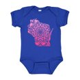 thumbnail image 1 of Inktastic Wisconsin Silhouette Mandala Boys or Girls Baby Bodysuit, 1 of 5