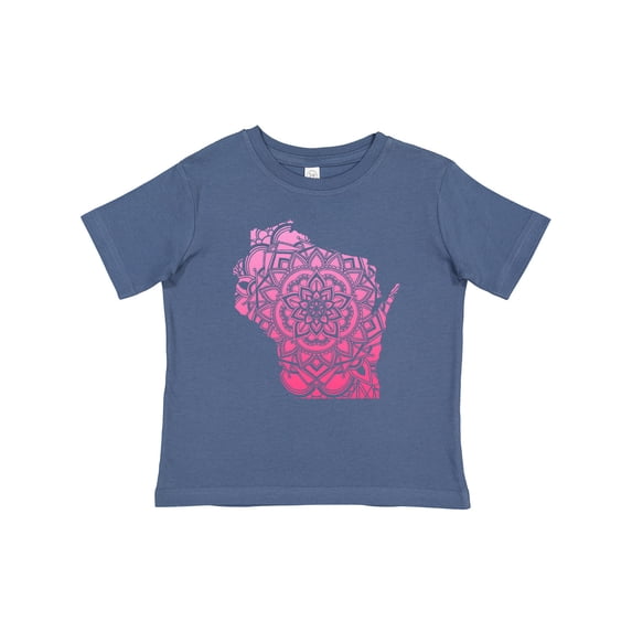Inktastic Wisconsin Silhouette Mandala Boys or Girls Baby T-Shirt