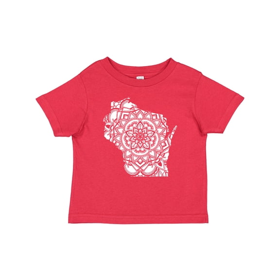 Inktastic Wisconsin Silhouette Mandala Boys or Girls Baby T-Shirt