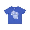 thumbnail image 1 of Inktastic Wisconsin Silhouette Mandala Boys or Girls Baby T-Shirt, 1 of 5
