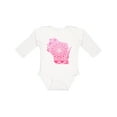 thumbnail image 1 of Inktastic Wisconsin Silhouette Mandala Boys or Girls Long Sleeve Baby Bodysuit, 1 of 5