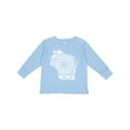 thumbnail image 1 of Inktastic Wisconsin Silhouette Mandala Boys or Girls Long Sleeve Toddler T-Shirt, 1 of 5