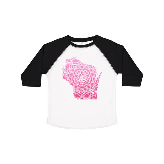 Inktastic Wisconsin Silhouette Mandala Boys or Girls Toddler T-Shirt