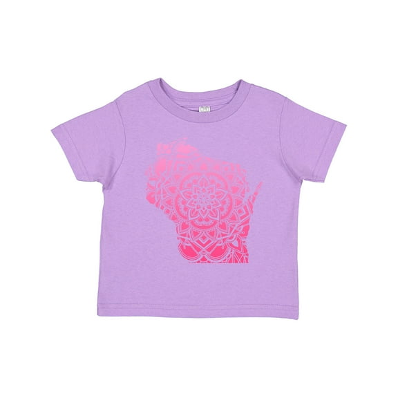 Inktastic Wisconsin Silhouette Mandala Boys or Girls Toddler T-Shirt