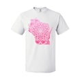 thumbnail image 1 of Inktastic Wisconsin Silhouette Mandala T-Shirt, 1 of 5