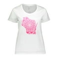 thumbnail image 1 of Inktastic Wisconsin Silhouette Mandala Women's Plus Size T-Shirt, 1 of 5