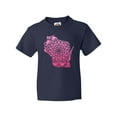 thumbnail image 1 of Inktastic Wisconsin Silhouette Mandala Youth T-Shirt, 1 of 5