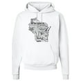 thumbnail image 1 of Inktastic Wisconsin State Word Salad Adult Hoodie Sweatshirt, 1 of 4