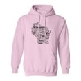 thumbnail image 1 of Inktastic Wisconsin State Word Salad Adult Hoodie Sweatshirt, 1 of 4