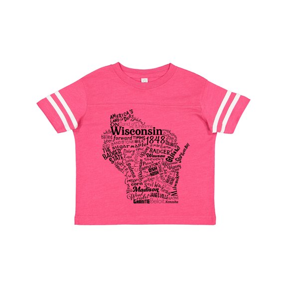 Inktastic Wisconsin State Word Salad Boys or Girls Toddler T-Shirt