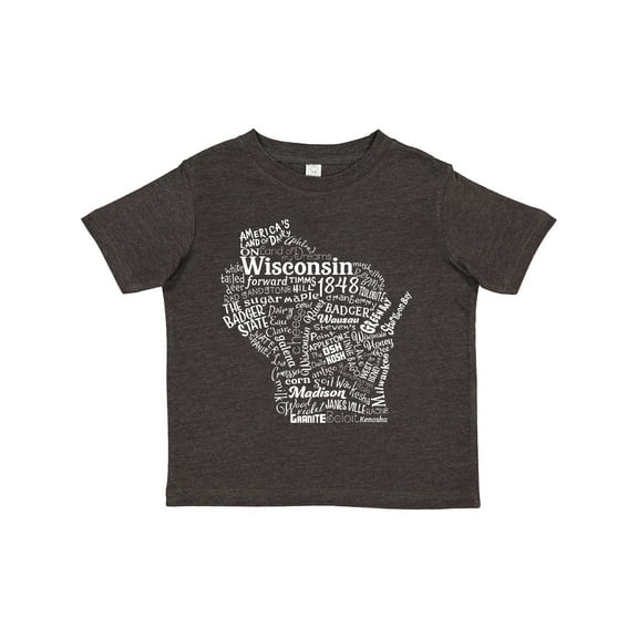 Inktastic Wisconsin State Word Salad Boys or Girls Toddler T-Shirt