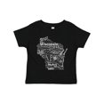 thumbnail image 1 of Inktastic Wisconsin State Word Salad Boys or Girls Toddler T-Shirt, 1 of 5