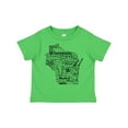 thumbnail image 1 of Inktastic Wisconsin State Word Salad Boys or Girls Toddler T-Shirt, 1 of 5