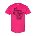 thumbnail image 1 of Inktastic Wisconsin State Word Salad T-Shirt, 1 of 5